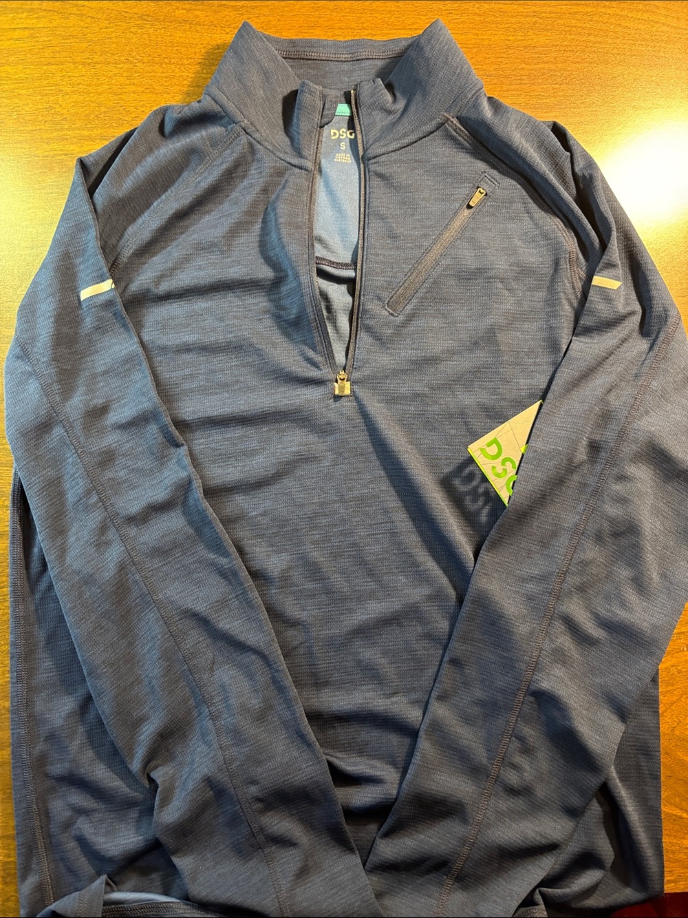 DSG Men's Navy Half-Zip Lightweight Performance Pullover
